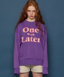 [UNISEX] OWL 스웻셔츠 (VIOLET)