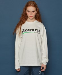 [UNISEX] 네온로고 긴팔티셔츠 (WHITE)