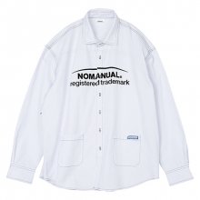 TM LOGO WORK SHIRT - WHITE