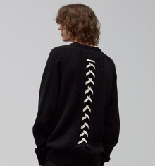 Pretzel Back Lace-up Knit (BK)