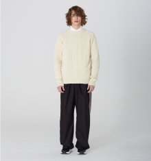 2 Line Wide Pants (BK)