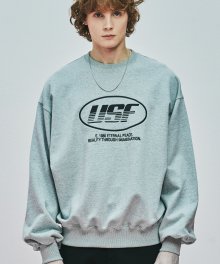 USF Pace Logo Embroidered Sweatshirts Gray
