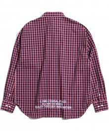 USF Embroidered Wide Check Shirts Red