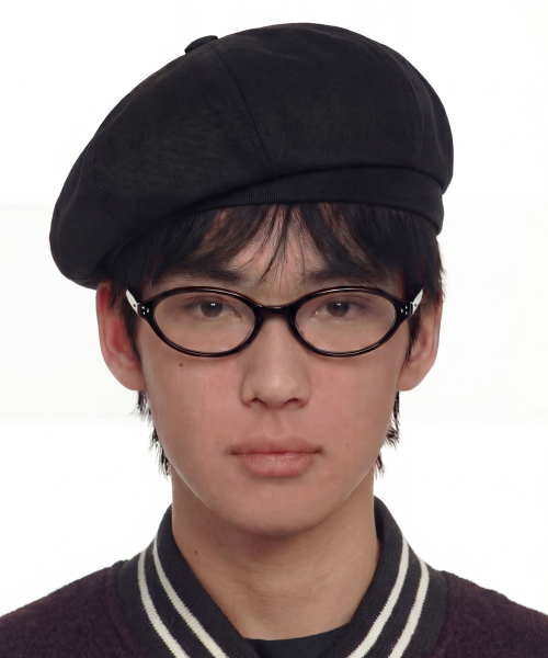 코튼 사이즈 조절 베레모 BERET / WEB STRAP / BLACK