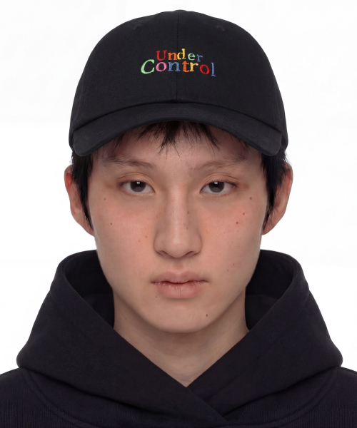 언더컨트롤(undercontrol) 코튼 로고 볼캡 TEAM CAP / CLASSIC B B / MULTI BLACK