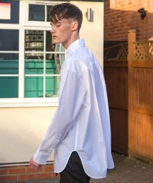 Oversized Double Pocket Shirt / White