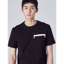 [ACTIVE8] 블랙 포켓 포인트 반소매 티셔츠 (429242FAB5)
