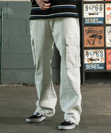 WIDE CARGO PANTS(IVORY)