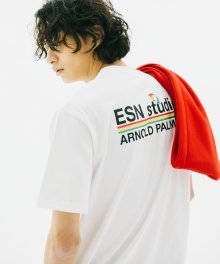 [ARNOLD PALMER X ESN] Three Line Essential 1/2 Tee White