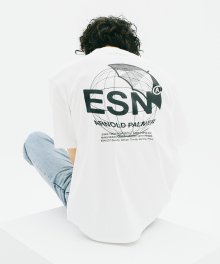 Signature Back Printing 1/2 Tee White