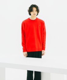 [ARNOLD PALMER X ESN] R Neck Knit of Signature Red