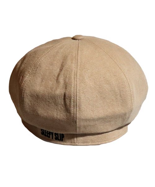 [unisex]SIGNATURE BEIGE NEWSBOY CAP