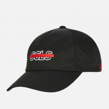 SA one point logo print cap (Black)