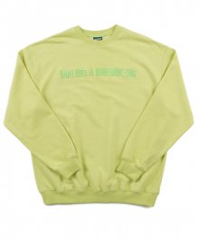 Embroidered Crewneck Sweatshirt - GREEN