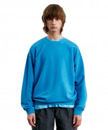 LABEL P-DYED SWEATSHIRT sky blue