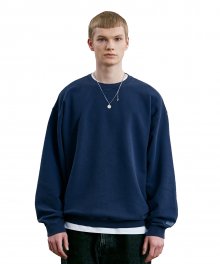 LABEL P-DYED SWEATSHIRT navy