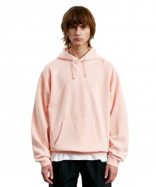 LABEL P-DYED HOODIE coral