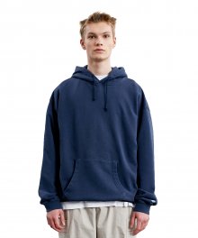 LABEL P-DYED HOODIE navy