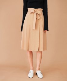 T/belted high waist skirt_BG