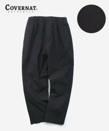 PIN CHECK EASY PANTS NAVY