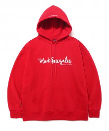 MARK GONZALES SIGN LOGO HOODIE RED