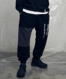 19SS ZIPPER BLACK JOGGER PANTS