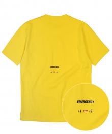 유니섹스 이모티콘 티셔츠 옐로우