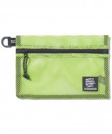 Mesh Flat Pouch Lime