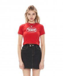 FOREVER YOURS CIRCLE LOGO CROP T