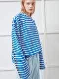 DOUBLE STRIPED LONG SLEEVE T-SHIRT BLUE