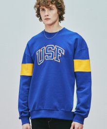 USF 3P Embroidered Sweatshirts Blue