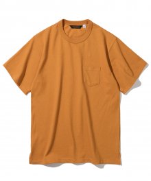 heavyweight pocket tee yellow orange