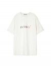 유니섹스 키치 엠보더리 티셔츠  atb303u(White)