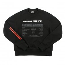 Lettering printed crewneck T-shits