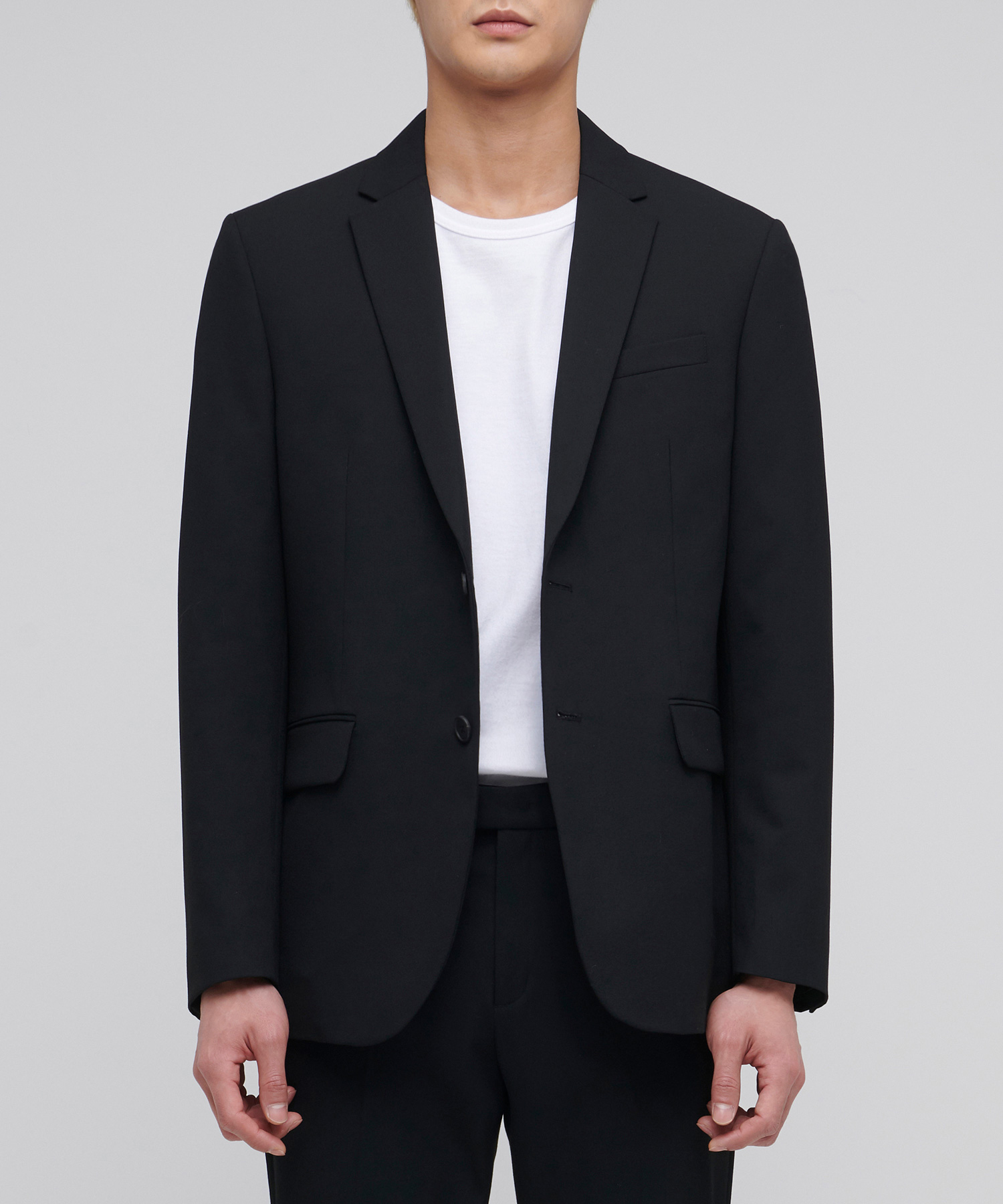 LIGHTWEIGHT BASIC BLAZER [BLACK]