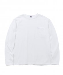 L/S HEAVY WEIGHT POCKET T-SHIRTS WHITE