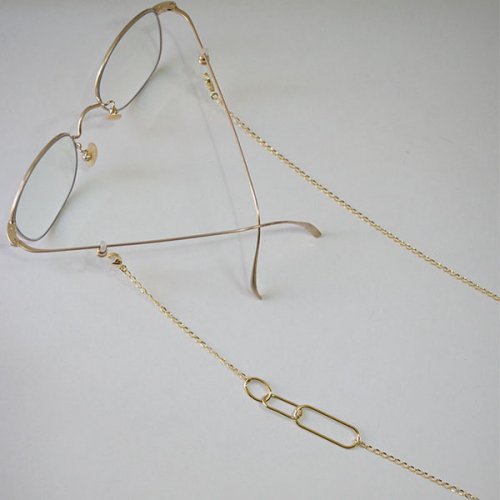 Link oval shape glasses chain