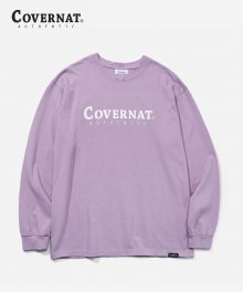 L/S AUTHENTIC LOGO TEE PURPLE