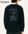 L/S SUNSET PALM TREE TEE BLACK