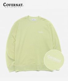 SMALL AUTHENTIC LOGO CREWNECK CORAL GREEN