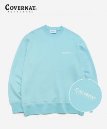 SMALL AUTHENTIC LOGO CREWNECK CORAL BLUE