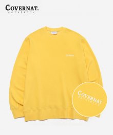 SMALL AUTHENTIC LOGO CREWNECK CORAL YELLOW