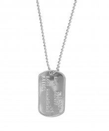LMC EMBOSSED LOGO DOG TAG REMADE BY LMC silver