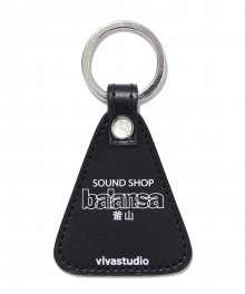 VIVASTUDIO X BALANSA LEATHER KEYRING IS [BLACK]