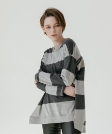 box side opened  T-shirts_stripe_gray