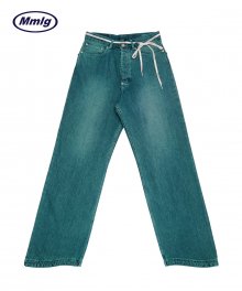 [Mmlg] WAVE RELAX JEANS (GREEN BLUE)