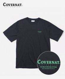 S/S LAYOUT LOGO TEE CHARCOAL