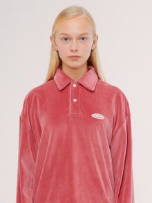 벨루아 카라 티셔츠 IS [핑크]