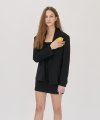 CLASSIC ONE BUTTON JACKET BLACK