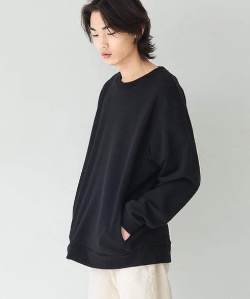 퍼스트플로어(FIRSTFLOOR) 247 MINIMAL SWEATSHIRT (BLACK) - 사이즈 & 후기 | 무신사